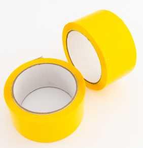 Lepící páska žlutá, šíře 48mm, návin 60m
