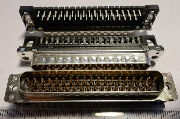 HARTING 0965-462-6816 conn 37W D type RA PLG+BRDLCK C2