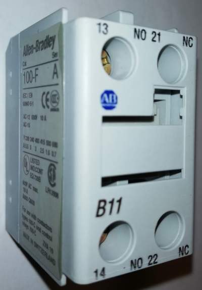 Allen-Bradley 100-FB11 Auxiliary Contact Block, with 1 NO/1NC Contacts  .. cena na dotaz / price on request