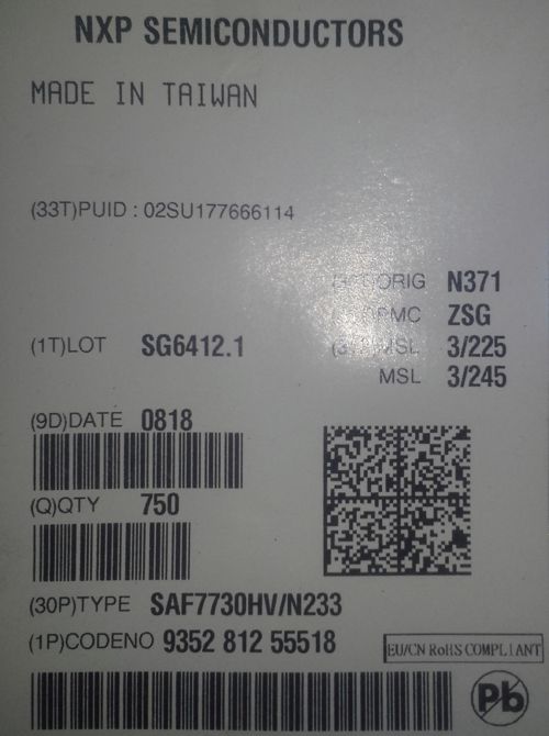 SAF7730HV/N233 .. IC HD radio processor   .. cena na dotaz / price on request