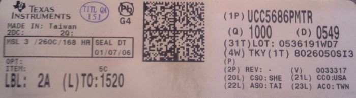 UCC5686PMTR - SCSI terminator  .. cena na dotaz / price on request