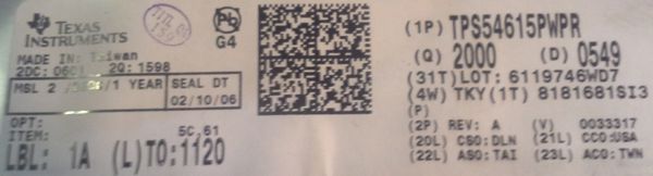 TPS54615PWPR - Low Input Voltage 6A  .. cena na dotaz / price on request