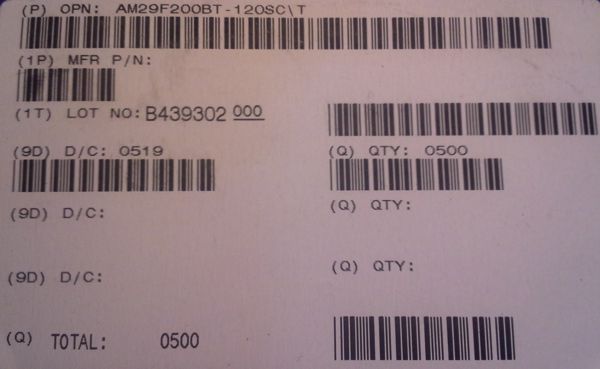 AM29F200BT-120SC - 2 Mb CMOS 5.0 Volt-only  .. cena na dotaz / price on request