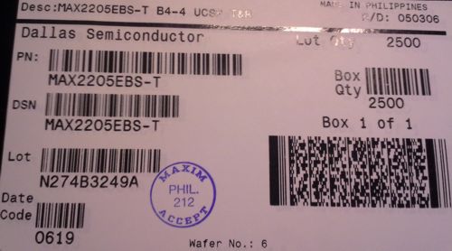 MAX2205EBS-T- RF Power Detectors in UCSP   .. cena na dotaz / price on request