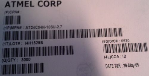AT24C04N-10SU-2.7 - 2-Wire Serial EEPROM      .. cena na dotaz / price on request