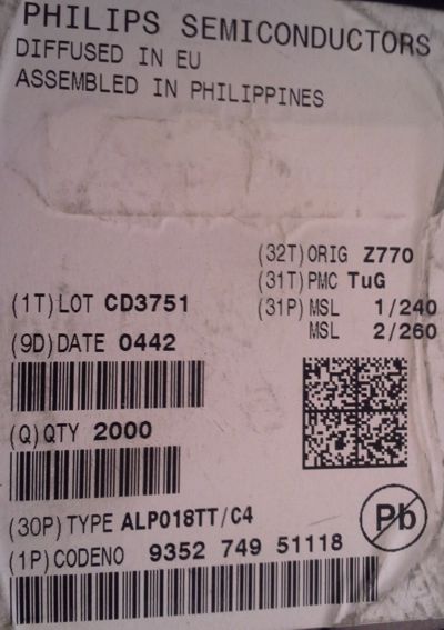 ALP018TT/C4 - PHILIPS SEMICONDUCTOR   .. cena na dotaz / price on request