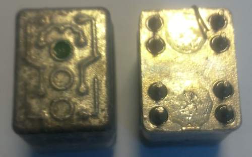 rele 15N59919 - 27N 27V vypájené, zelená tečka  .. cena na dotaz / price on request