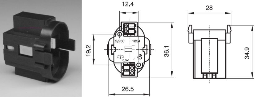 objímka G23 - 1854-66000 DESKO , 2A, 250V, T140