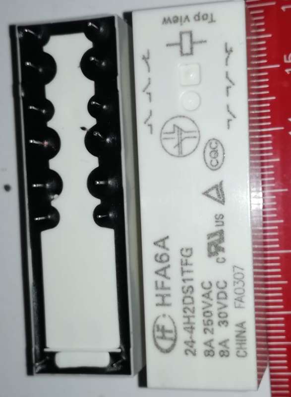 relé HONGFA - HFA6A/24-4H2DS1TFG .. balení 10ks za 400Kč