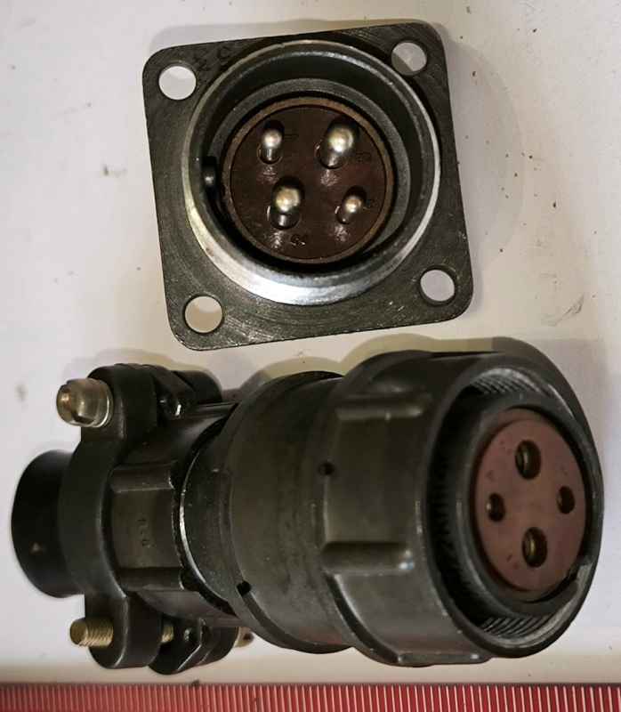 2RM22KPN4G3V1 - 2РМ22КПН4Г3В1 -  konektor 4pin - samec+samice .. cena na dotaz / price on request