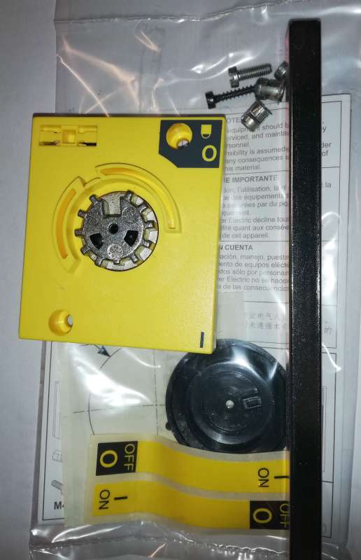 31058 - Right side rotary handle - red handle - for INS250 & INV100…250