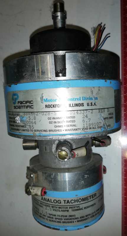 Pacific Scientific Motor 33VM62-028-5 SCD14337-2 .. použitý/used  .. cena na dotaz / price on request