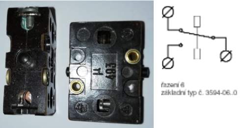 3594-06003 - přepínač oboustranný, DESKO