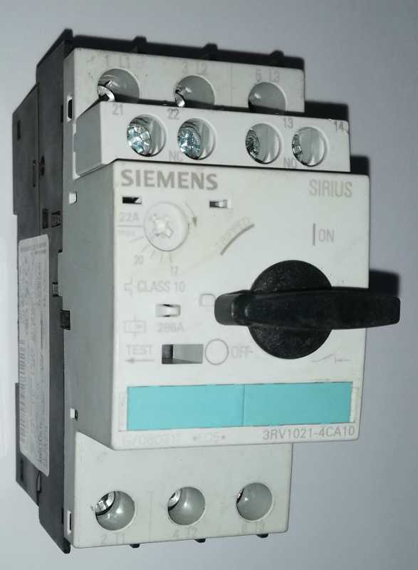3RV1021-4CA10 - circuit breaker +3RV1901-1E .. cena na dotaz / price on request