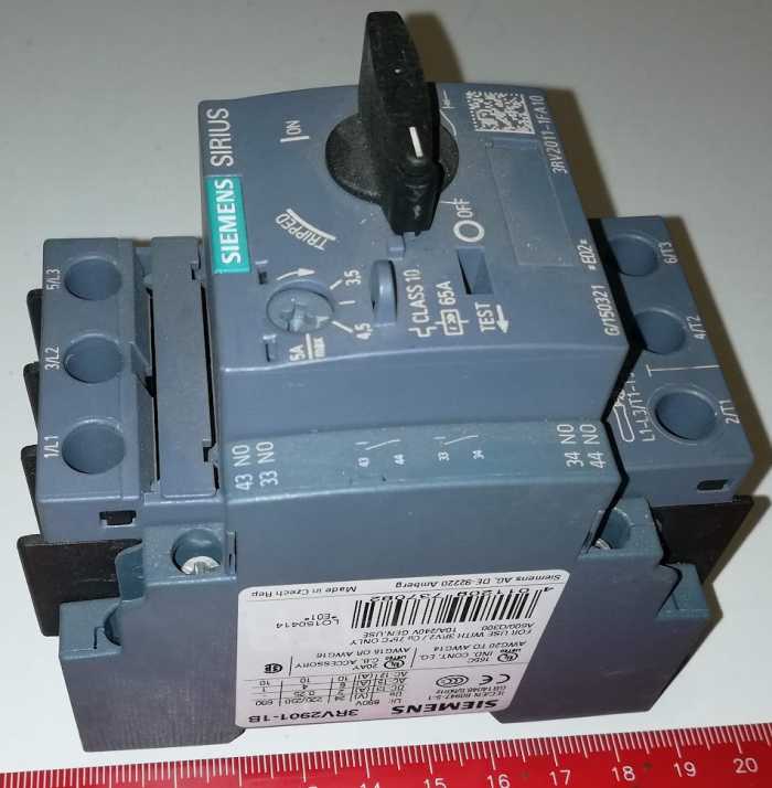 3RV2011-1FA10 + 3RV2901-1B   .. cena na dotaz / price on request