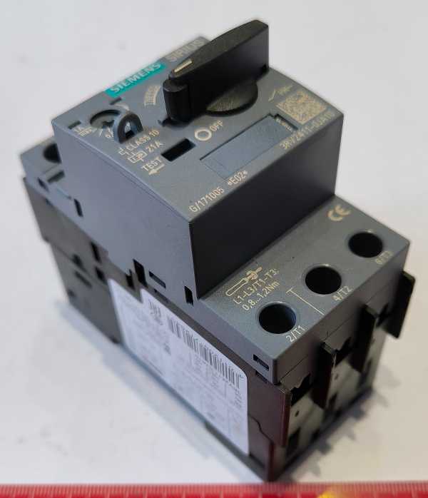 3RV2021-1HA10 výkonový jistič, S0, ochrana motoru, třída 10, A spoušť 5,5-8A, N spoušť 104A