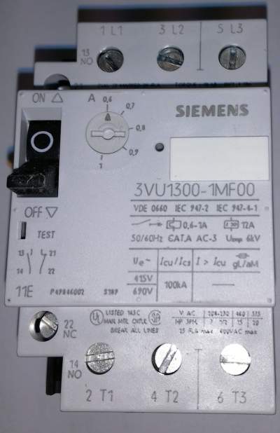 3VU1300-1MF00 - circuit breaker 0,6-1A SIEMENS .. cena na dotaz / price on request