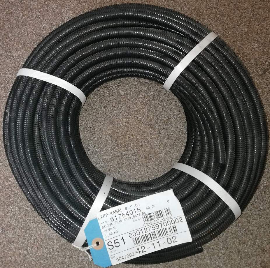 není skladem - 61754015 - Ochranný husí krk LAPP SILVYN® FPAS 13/9,8x13 BK 61754015, 9.80 mm, černá     ... balení 50m za 250Kč