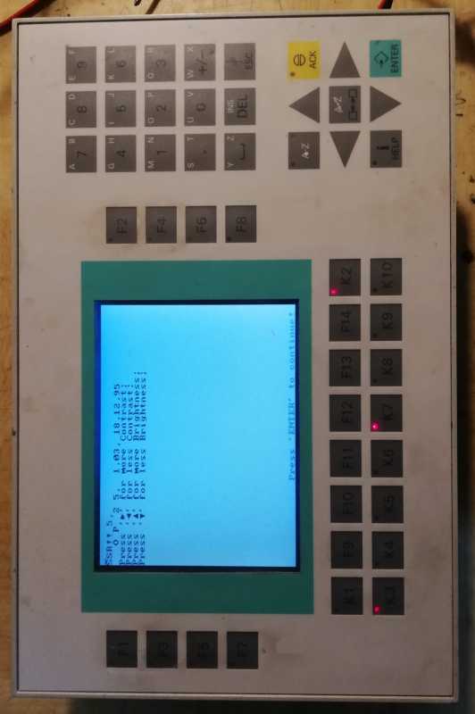 Operator panel OP25/A 6AV3525-1EA01-0AX0 Siemens  .. použitý / used .. cena na dotaz / price on request
