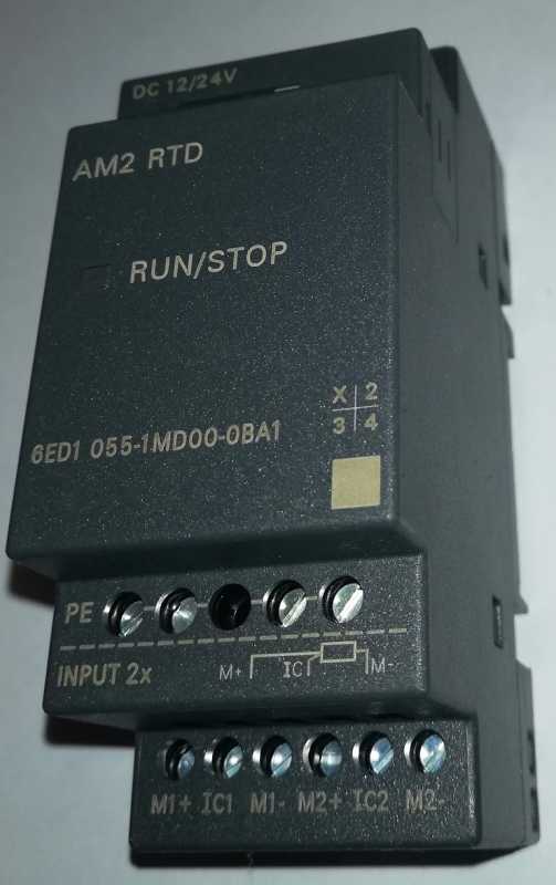 6ED1055-1MD00-0BA1 LOGO! AM2 RTD EXPAN. MODULE, PU: DC 12/24V, 2AI, -50 ... cena na dotaz / price on request