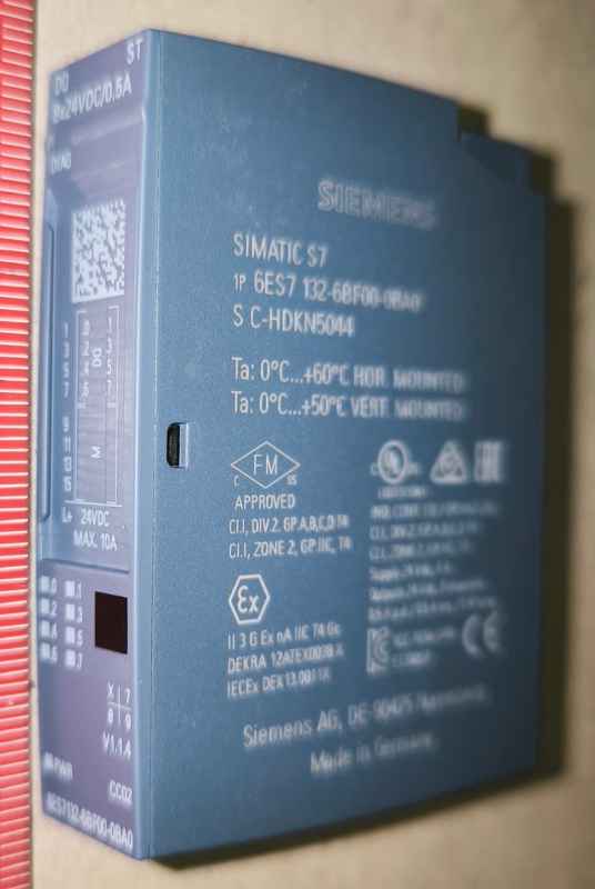 SIEMENS 6ES7132-6BF00-0BA0 SIMATIC ET 200SP, DIGITAL OUTPUT MODULE, DQ 8X24VDC/0,5A STANDARD, ...