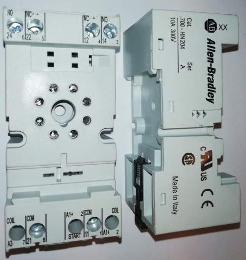 Allen Bradley 700-HN204 8 Pin Guarded Tube Based Relay Socket