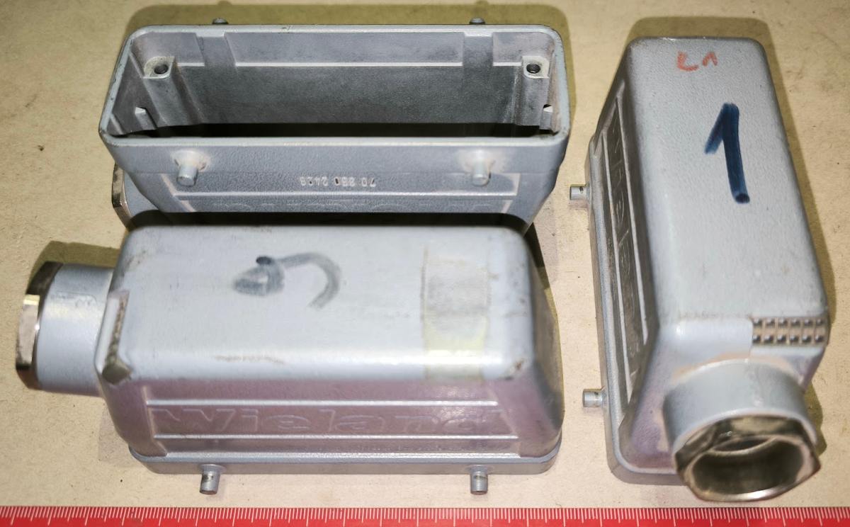 CONNECTOR HOUSING 120X40 CABLE ENTRY 15MM 703502428 WIELAND .. použitý / used .. provedení dle foto (002)