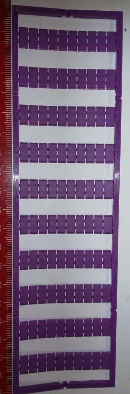 WAGO 793-501/000-024 popisné karty fialové - balení  pláto 10x10 štítků