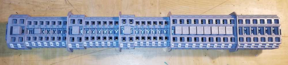 sestava WAGO, lišta 480mm, 8001-001/K010-1101/000-100