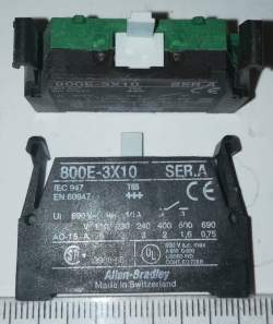 Allen Bradley 800E-3X10 Contact Block 800E3X10 Green  .. cena na dotaz / price on request