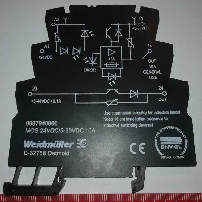Weidmüller polovodičové relé 8937940000 10 A