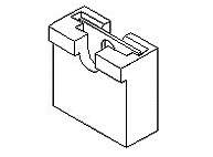 900590007 - MOLEX - 2.54mm Pitch C-Grid Micro Shunt, Low Profile, 5.08µm Tin (Sn)  .. balení 100ks za 50Kč