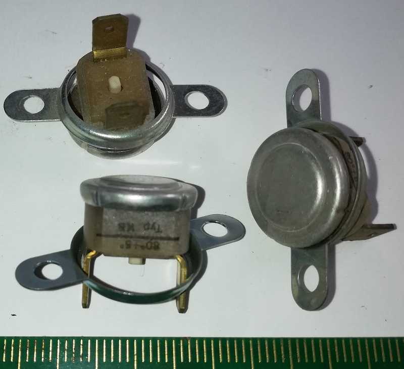 termostat 91-T200 250V 16(6)A 80°+5°C typ KB,  KIENZLER thermosten