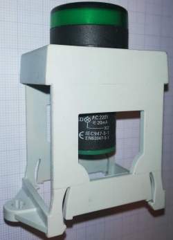 LED signálka AD16-22DS 220V 20mA v držáku