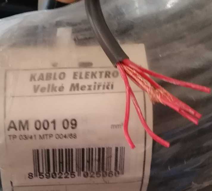 Kabel AM 001 09 - TP 03/41 MTP 004/68    ... nekompl. balení 75m v jednom kuse