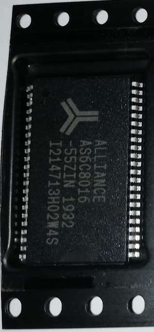 AS6C8016-55ZIN  - SRAM 8M, 2.7-5.5V, 55ns 512K x 16 Asyn SRAM