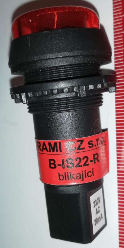 B-IS22-R signálka 230V blikající