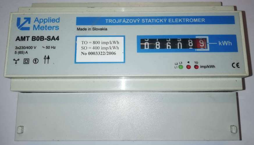 elektroměr AMT B0B-SA4 3x230V/400V, starší