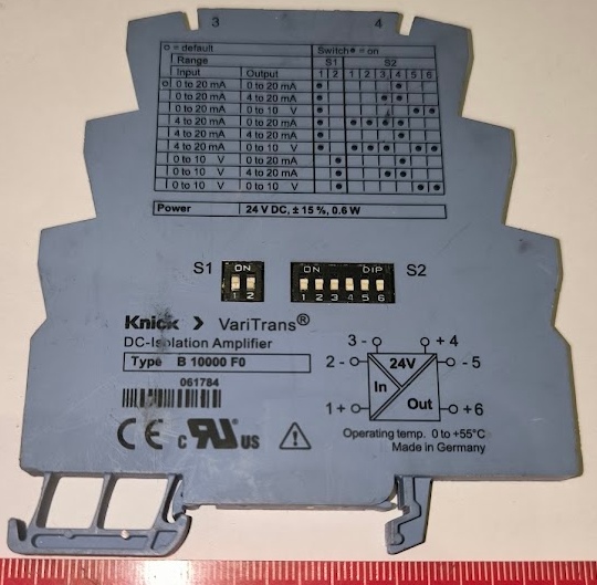 VariTrans B 10000 F0 - Oddělovací zesilovač  .. použitý / used   .. cena na dotaz / price on request