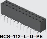 BCS-107-L-D-PE - dvouřadý konektor, 2x7pin
