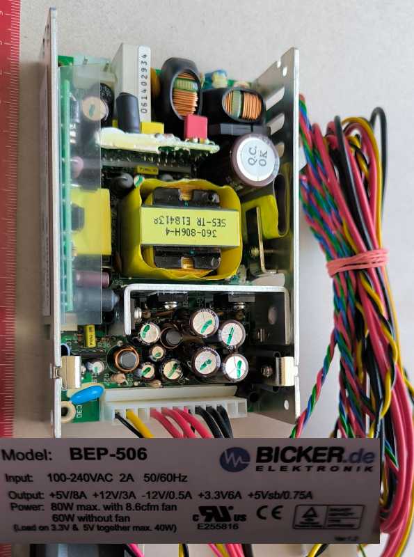 power supply BEP-506, viz foto, z demontáže, použitý/used