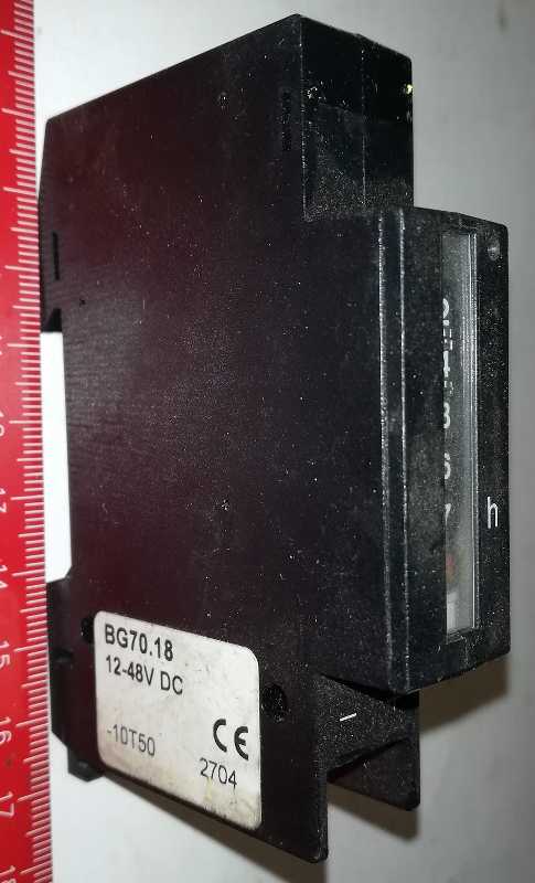 BG 70.18 - Provozní hodinový čítač Analogový, 7 číslic  .. použitý / used