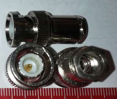 BNC konektor na kabel - BNC-S/M 50R ..  balení 5ks za 70Kč