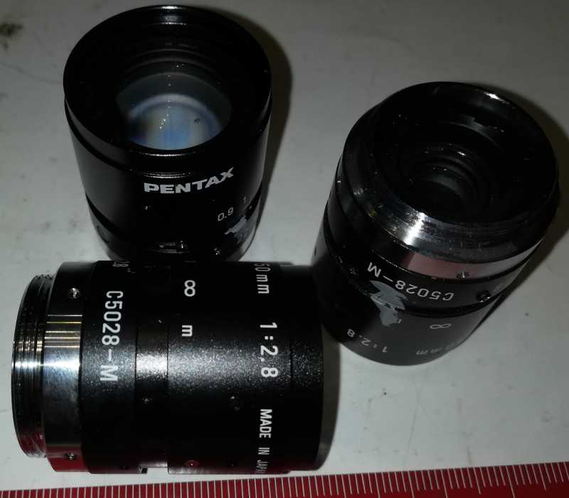 Pentax C5028-M Machine Vision Camera Lens f1:2.8 50mm C-Mount