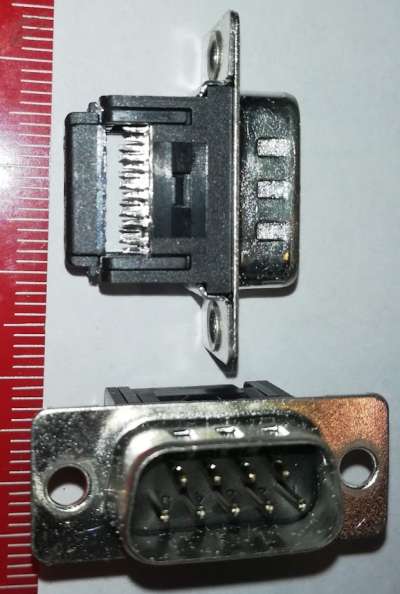 CAN-9VS  D-Sub 9pin vidlice samořezná CAN 9 V S bez závitu