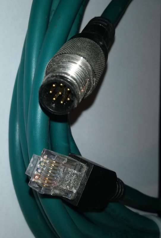 Cognex CCB-84901-1003-05 Ethernet cable M12 8 Pin x coded to RJ45 connector
