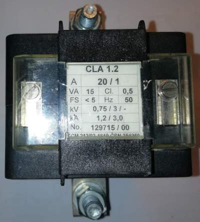 CLA1.2 20/1   - proudové trafo .. cena na dotaz / price on request