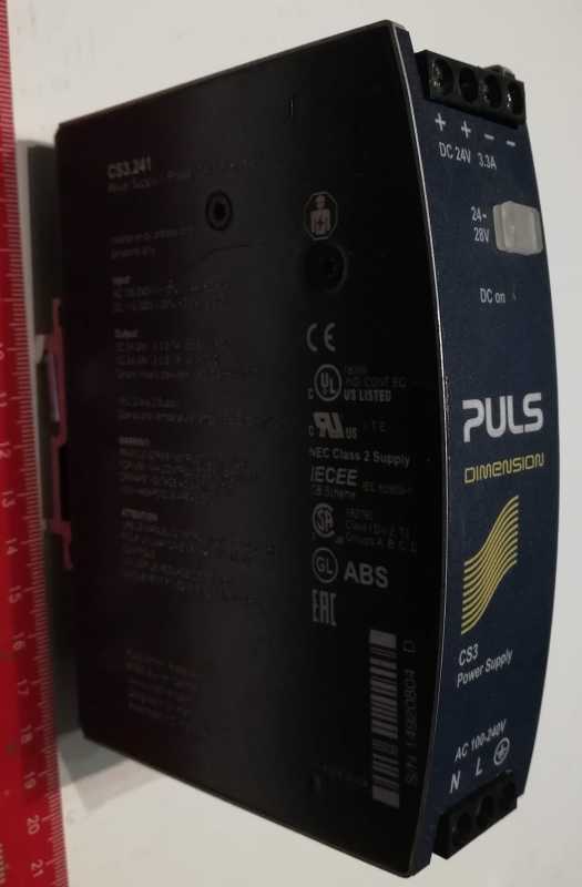 zdroj CS3.241 24V 3,3A 80W PULS Dimension, starší , z demontáže