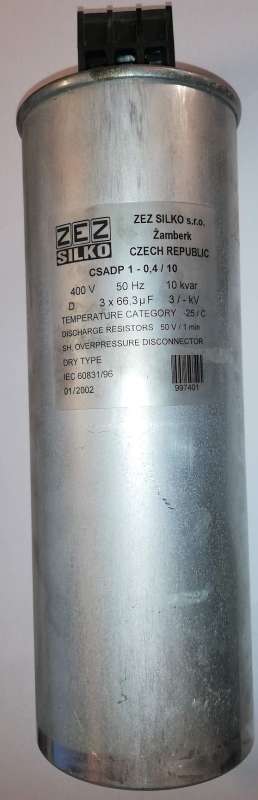 CSADP 1-0.4/10 ZEZ Silko 3x66.3uF , z demontáže  .. cena na dotaz / price on request