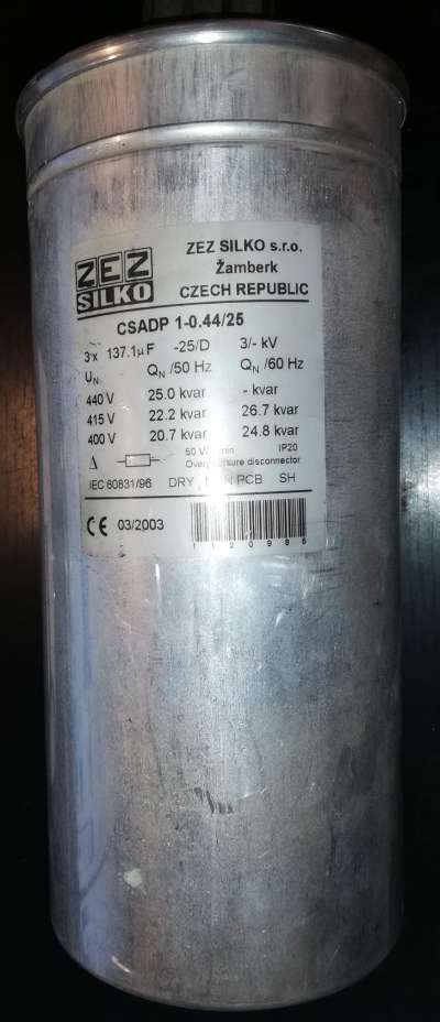 CSADP 1-0.44/25 ZEZ Silko 3x137uF   .. cena na dotaz / price on request